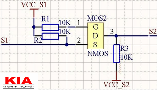 解析一種簡單實用的雙向電平轉換電路3.3V-5V工作狀態-KIA MOS管