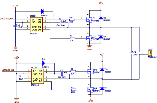 全橋 電機 驅動電路 MOS管 全橋 電機 驅動電路 MOS管