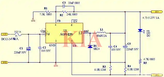 車載充電器電路圖,工作原理詳解-KIA MOS管
