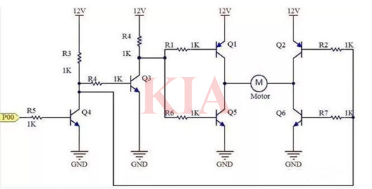 直流電機(jī)正反轉(zhuǎn)控制電路分享-KIA MOS管